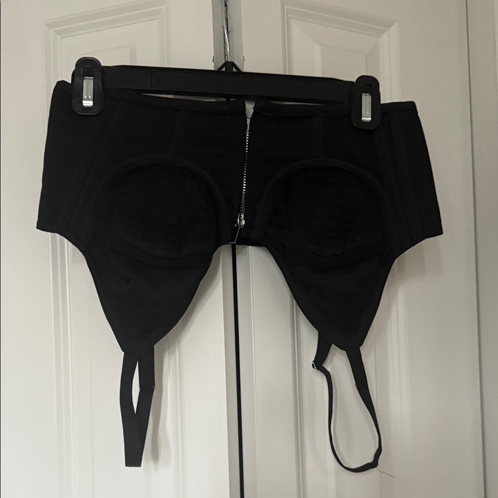 Christopher John Rogers Black Corset Top